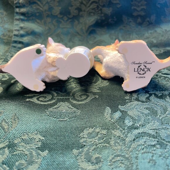 Like New Lenox Sundae Social Cat Statue - Picture 7 of 11